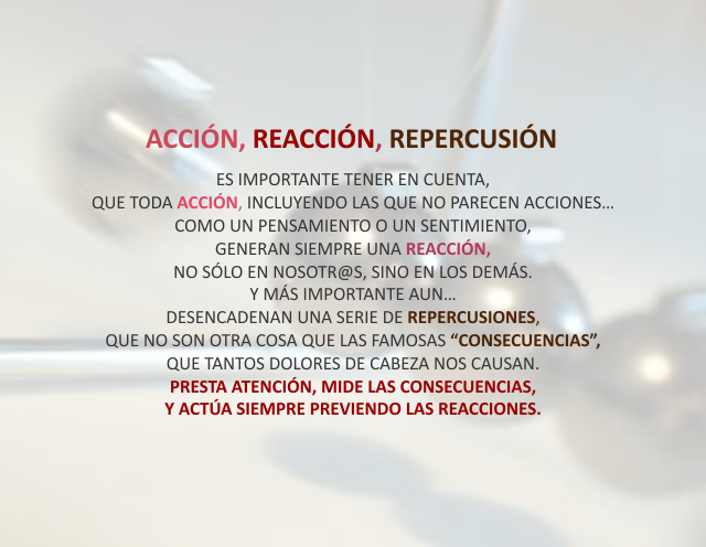 Acción, reacción, repercusión Junio 29 de 2011